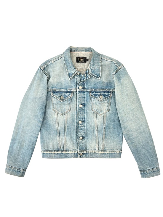 Ralph Lauren Double RL Other - RRL Ralph Lauren Double RL Light Wash Distressed Denim Jacket sz M